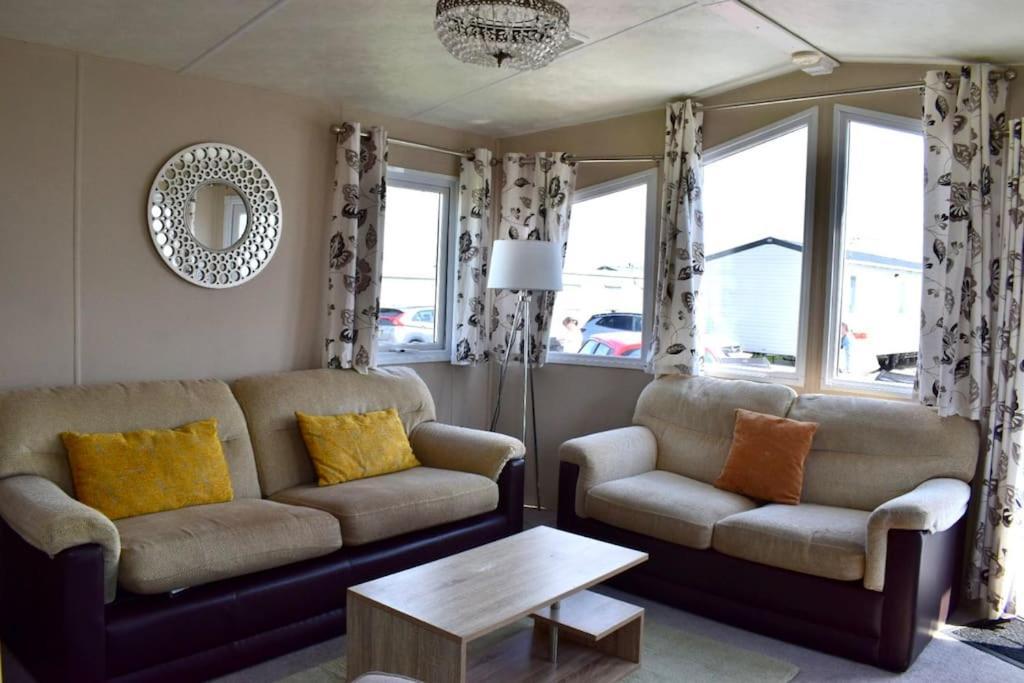 Cosy & Modern Private Seaview Caravan North Seaton Exterior foto